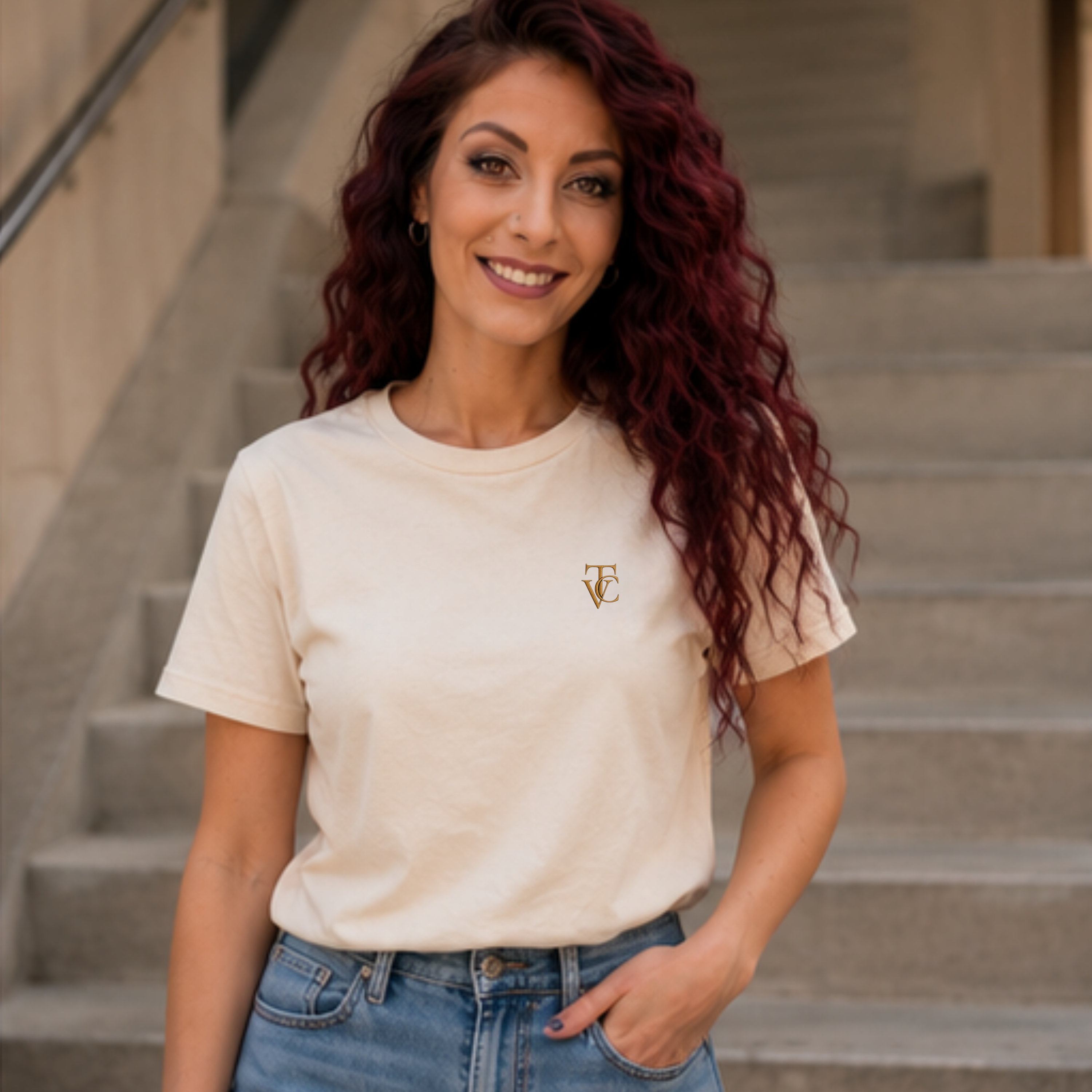 Signature Tee | Embroidered TVC Monogram