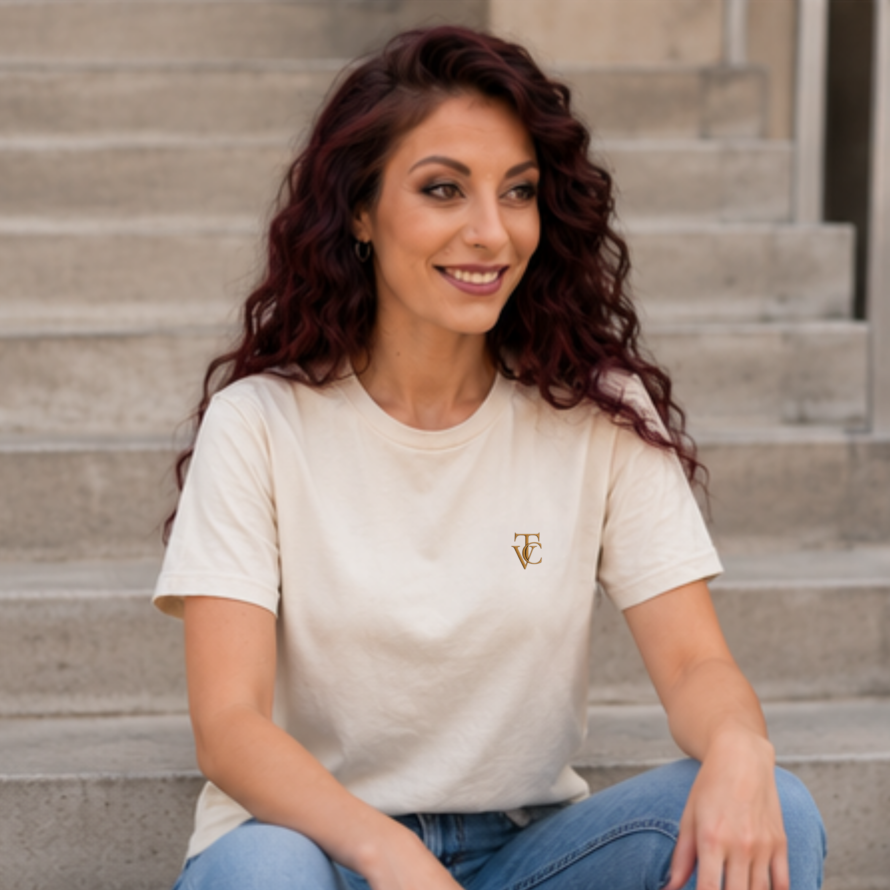 Signature Tee | Embroidered TVC Monogram